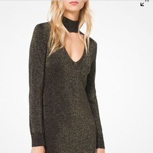50% OFF NEW Michael Kors Choker Dress (L)